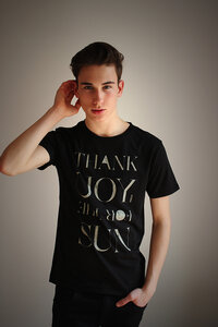 Herren Rundhals Shirt 'SUN' - Re-Bello