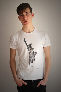 Herren Shirt Rundhals, Bamboo, 'New York' - Re-Bello