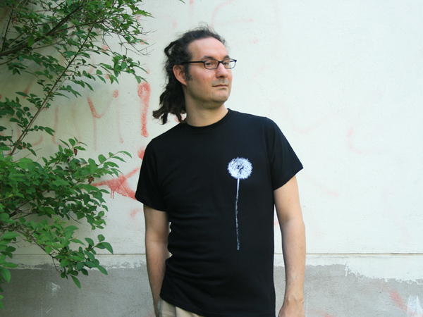 Fair-Trade Bio-Männershirt 'Pusteblume' - Hirschkind