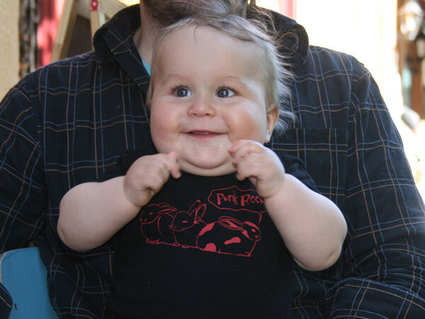 Bio-Babylapshirt 'Punk-Rock' - Hirschkind