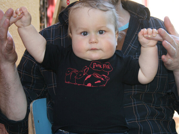 Bio-Babylapshirt 'Punk-Rock' - Hirschkind