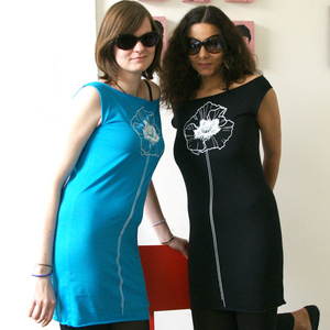 Klatschmohn T-Shirt-Kleid  - shop handgedruckt