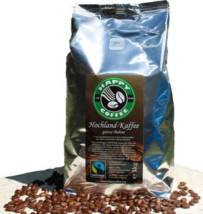 1000g Happy Coffee Hochland-Bio-Arabica Kaffee - Happy Coffee