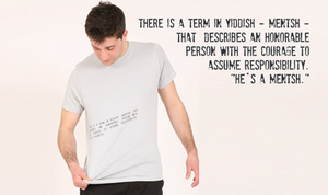 T-Shirt 'Yiddish-Mentsh' - Lena Schokolade
