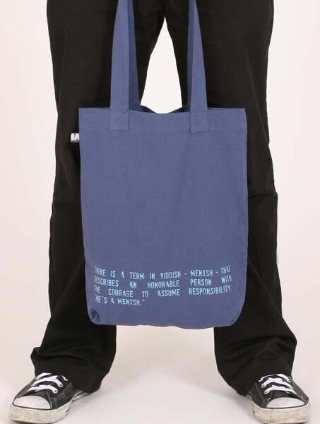 Stofftasche 'Mentsh' - Lena Schokolade